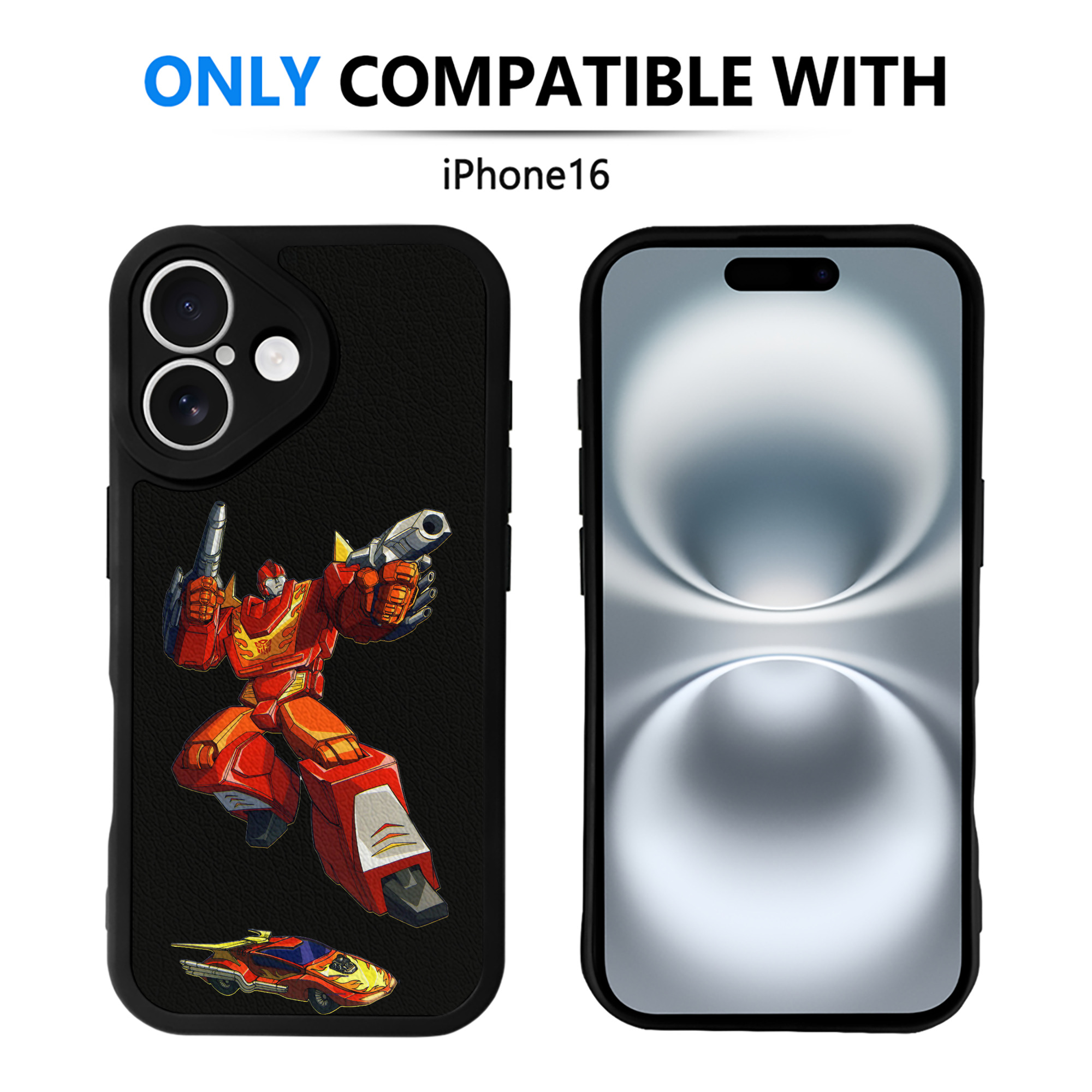 （画像用）  【iPhone 16シリーズ対応】シリコンスマホケース（レザー調） 材質：シリコン